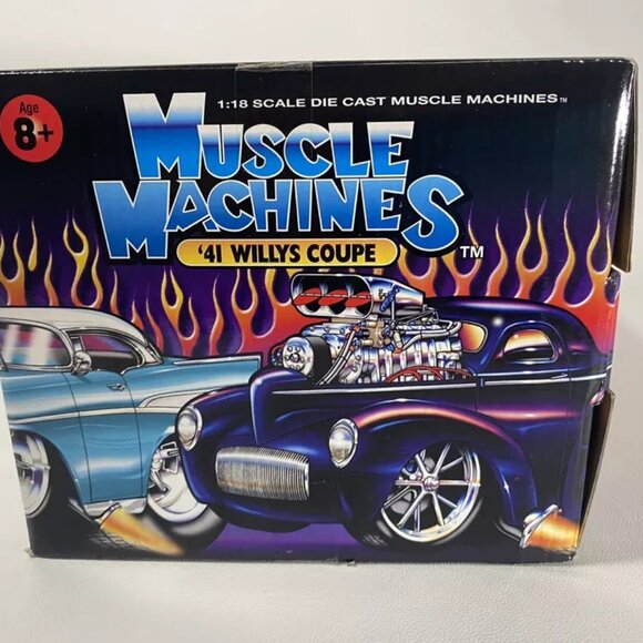 🆕️Muscle Machines - 1:18 - '41 Willys Coupe Limited Edition RAW Metal - Picture 7 of 11